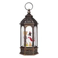 Haute Decor 11" Snowburst™ Plastic Lantern with Snowman
