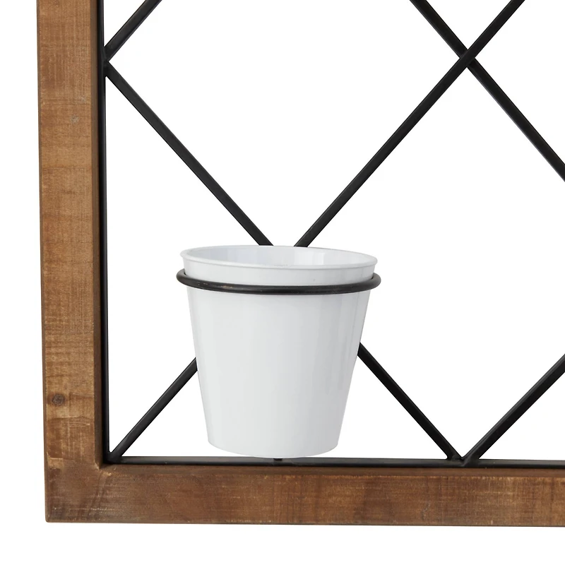 Brown Metal Traditional Arched Wall Decor 32" x 20" x 5"