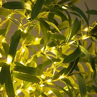 6ft. Pre-Lit Artificial Olive Tree with Warm White LED Lights