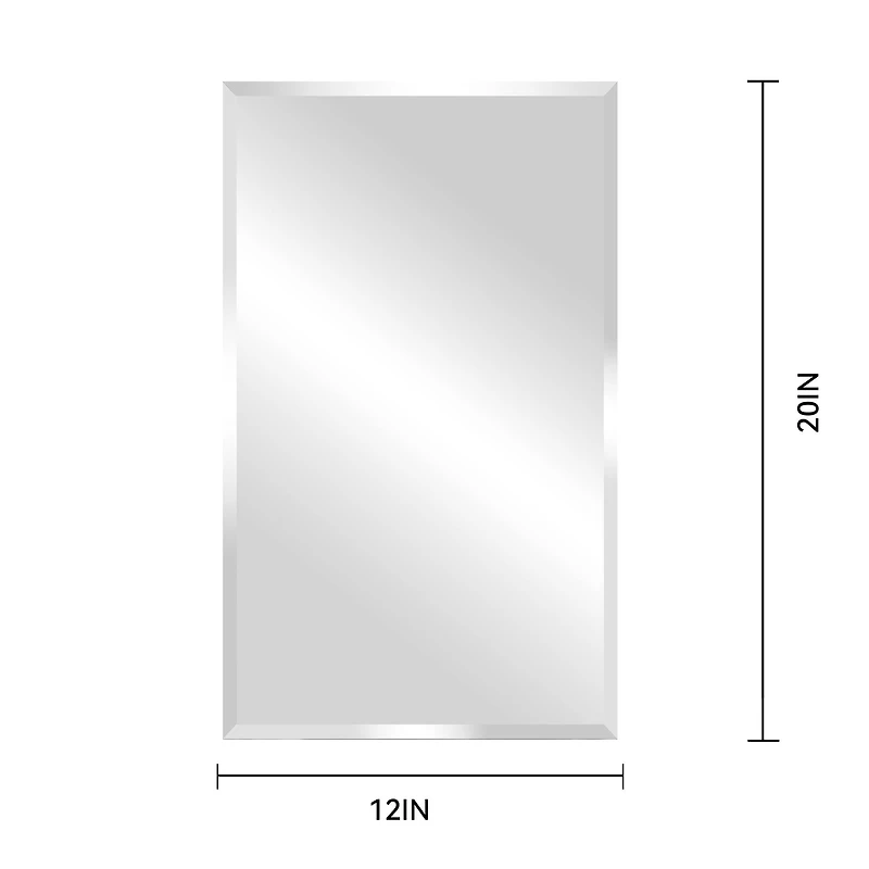 20" x 12" Beveled Rectangle Mirror by Make Market®