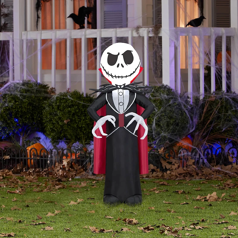 3.5ft. Airblown® Inflatable Halloween Jack Skellington as Vampire