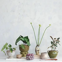 Hello Honey® 5.75" Gold Round Volcano Terra Cotta Planter