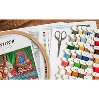 LetiStitch Getting Ready for Christmas Counted Cross Stitch Kit