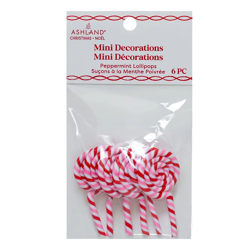 Mini Peppermint Lollipops, 6ct. by Ashland®