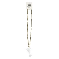 33" Gold Martini Glass Necklace by Celebrate It™