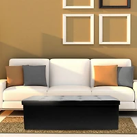 Sorbus 43" Faux Leather Storage Bench