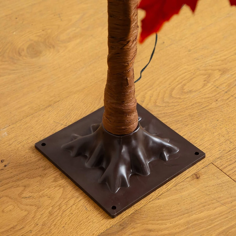 4ft. Pre-Lit Autumn Weeping Maple Artificial Fall Tree with 180 Warm White LED Lights