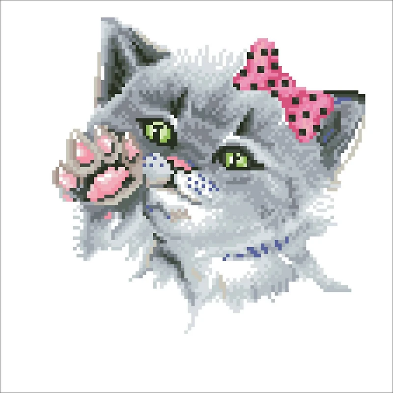 Diamond Dotz® Eye Spy Kitty Diamond Painting Artwork Kit