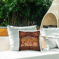 Stupell Industries Autumn Harvest Wishes Outdoor Printed Pillow