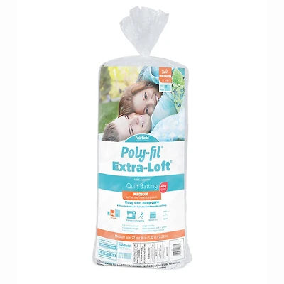 Poly-Fil® Extra-Loft® Polyester Quilt Batting, 72" x 90"