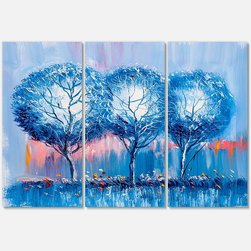 Designart - Colourful Trees Impressionist Landscape III