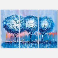 Designart - Colourful Trees Impressionist Landscape III