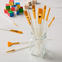 6 Pack: Golden Taklon Brush Set by Craft Smart®