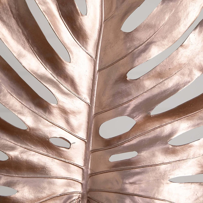 41" Rose Gold Monstera Leaf Stems, 3ct.