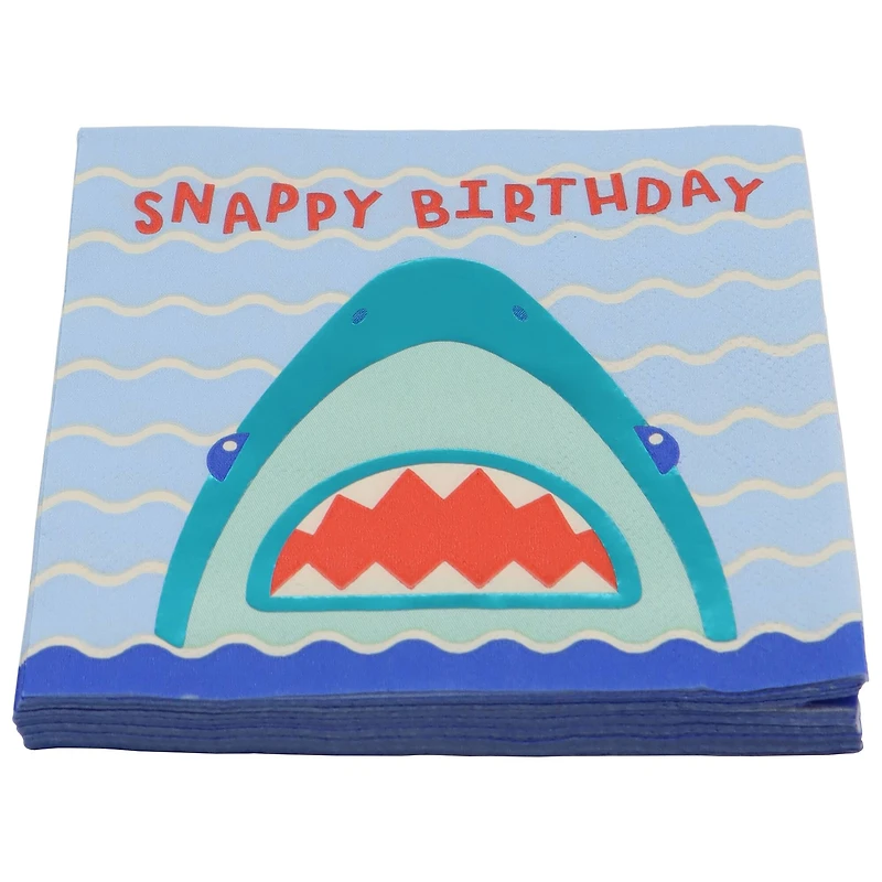Birthday Shark Beverage Napkins, 20ct. by Celebrate It™