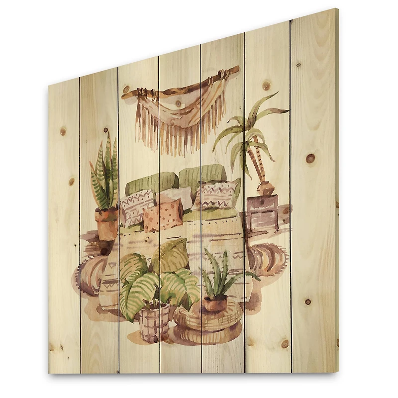 Designart - Indoor House Plants Urban Jungle IV