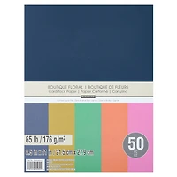 12 Packs: 50 ct. (600 total) Boutique Floral  8.5" x 11" Cardstock Paper by Recollections™