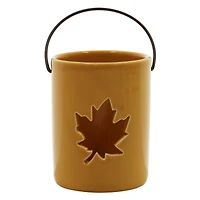 4" Yellow Leaf Candle Holder by Ashland®