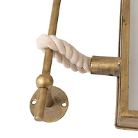 Hello Honey® 18" Iron & Glass Reflective Wall Mirror