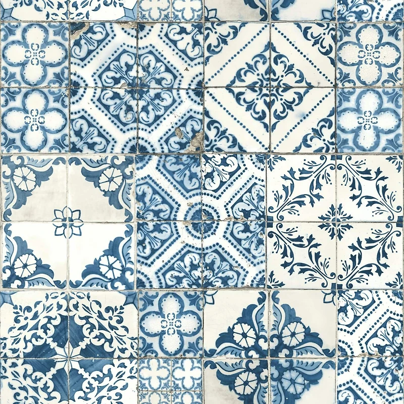 RoomMates Mediterranean Tile Peel & Stick Wallpaper