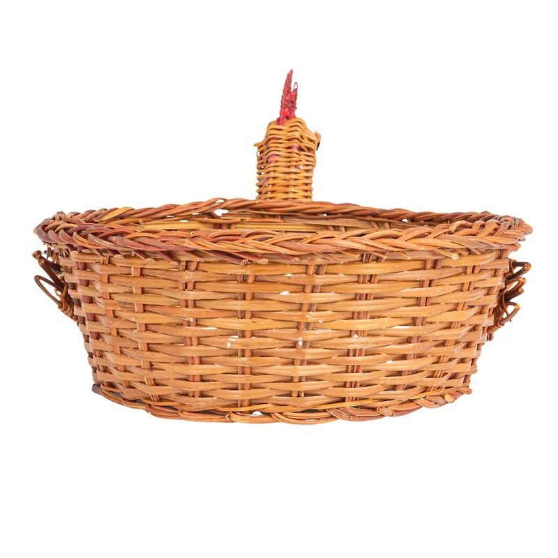 Hello Honey® 13.25" Charming Fern Chicken-Shaped Basket
