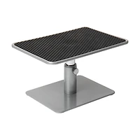Mind Reader Silver & Black Metal Table Top Adjustable Laptop & Monitor Riser