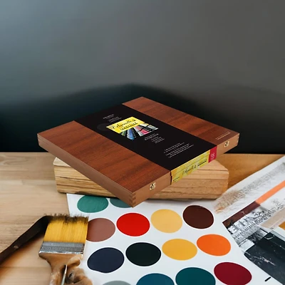 Sennelier French Artists' 98-Color Complete Watercolor Wood Box Set