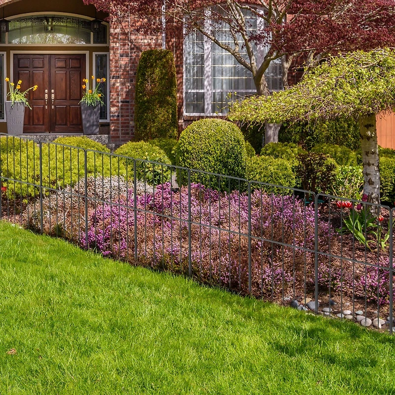 NEX 47ft. Black Square-Shaped Garden Fence