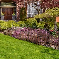 NEX 47ft. Black Square-Shaped Garden Fence