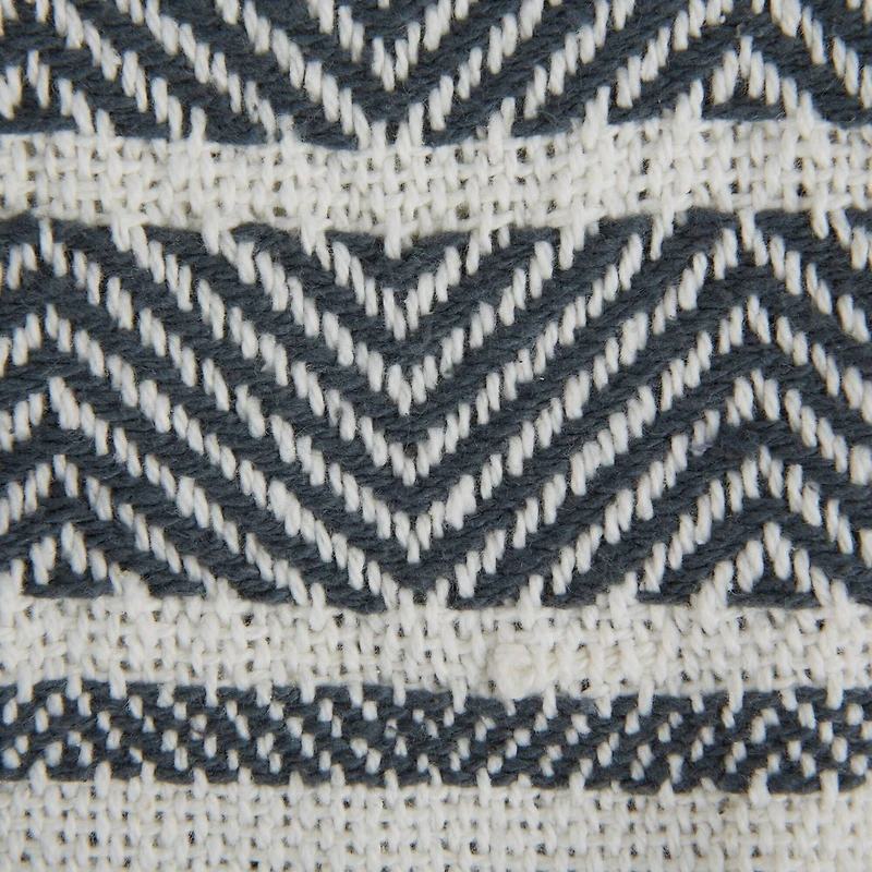 DII® Black & Mineral 2-Tone Chevron Stripe Throw