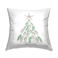 Stupell Industries Sandal Christmas Tree Throw Pillow