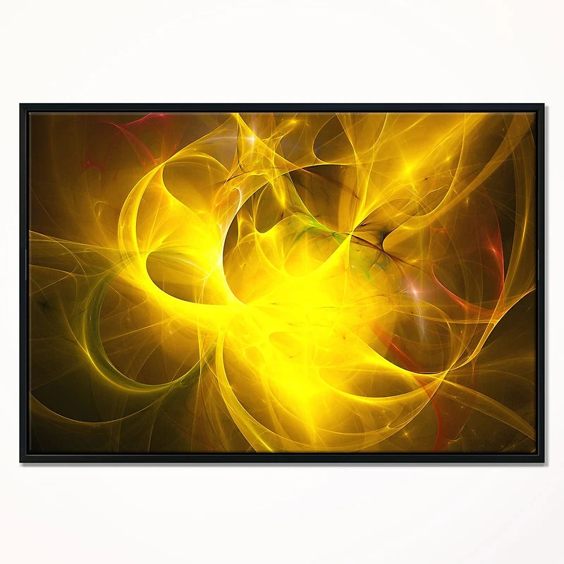 Designart - Dark Yellow Nebula Star