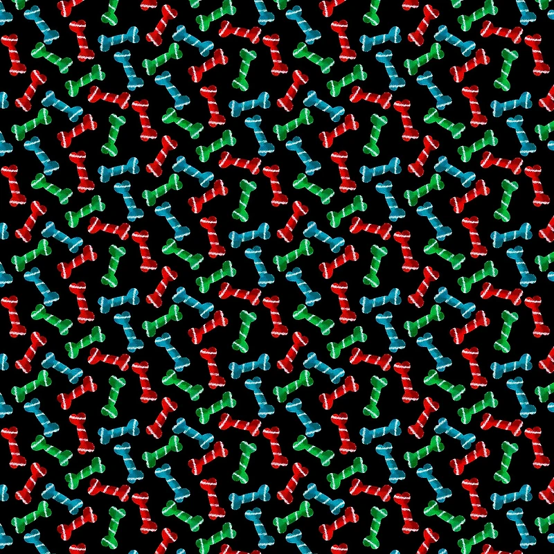 Fabric Editions Dog Bones Cotton Fabric