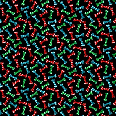 Fabric Editions Dog Bones Cotton Fabric