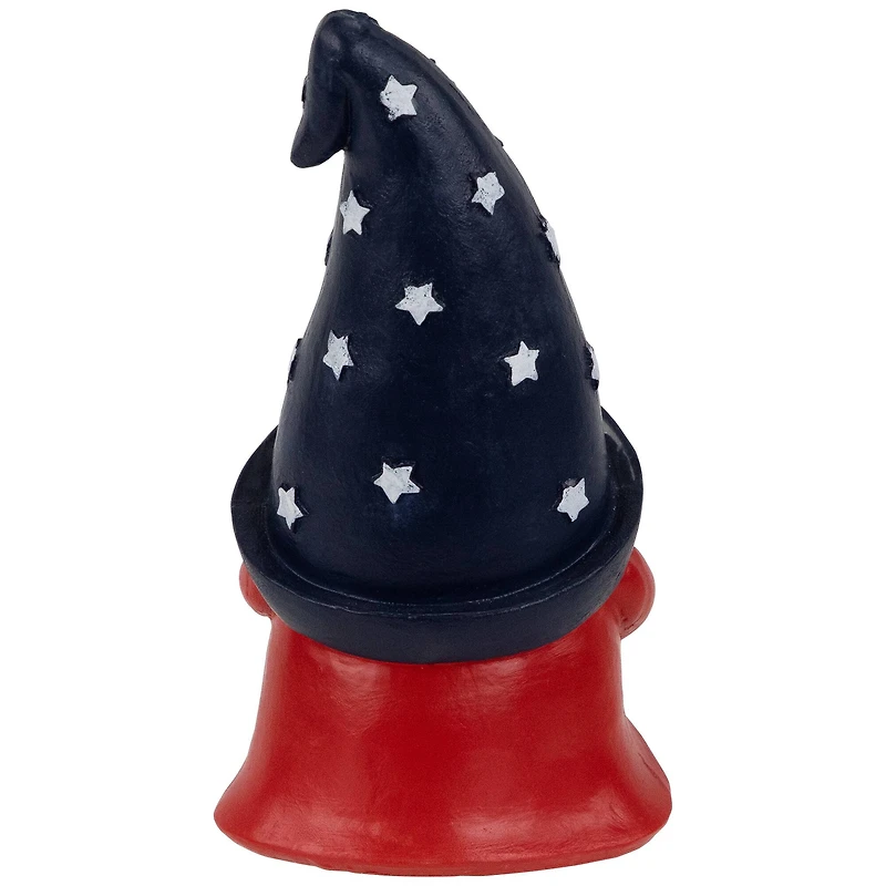 6" Gnome Holding the American Flag Patriotic Garden Statue