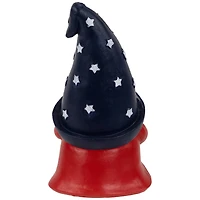 6" Gnome Holding the American Flag Patriotic Garden Statue