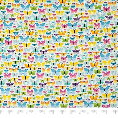 SINGER Multi Butterfly Cotton Fabric