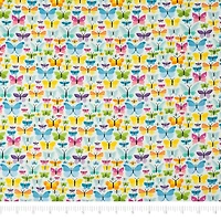 SINGER Multi Butterfly Cotton Fabric