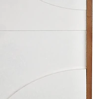 White Dimensional Geometric Framed Wall Décor