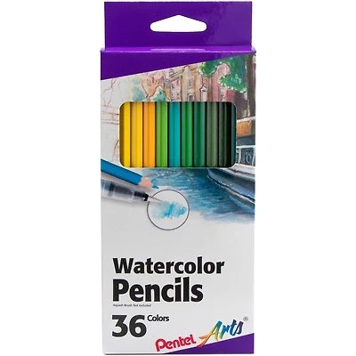 Pentel Arts® 36 Piece Watercolor Pencil Set