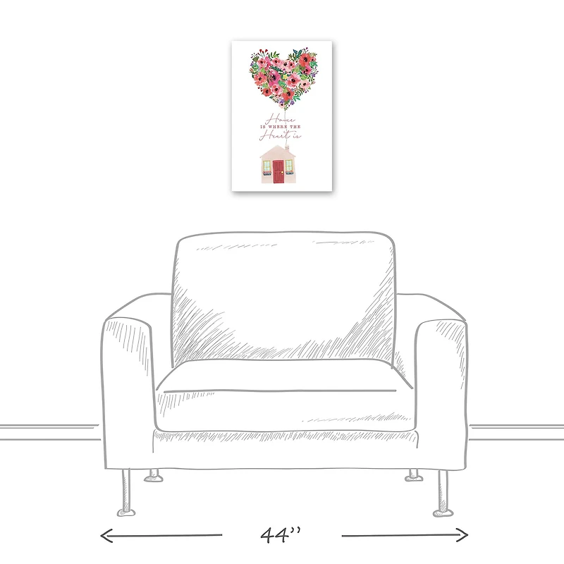 Home Is Where The Heart Is Canvas Wall Art