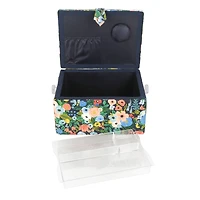 11.5" Blue Floral Sewing Basket by Loops & Threads®