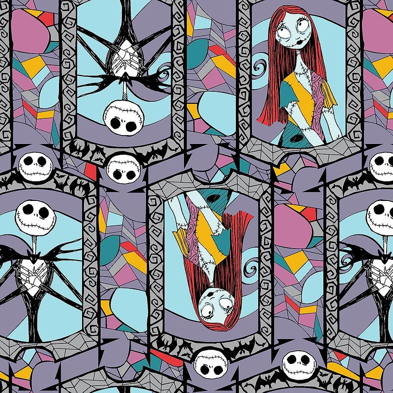 Springs Creative Disney® Nightmare Before Christmas Stained Glass Fleece