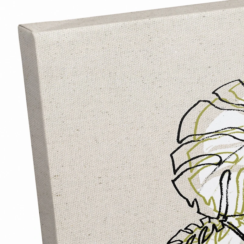 Design Directs Monstera Drawing Canvas Wall Art