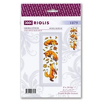 RIOLIS Counted Cross Stitch Kit Foxes in Leaves