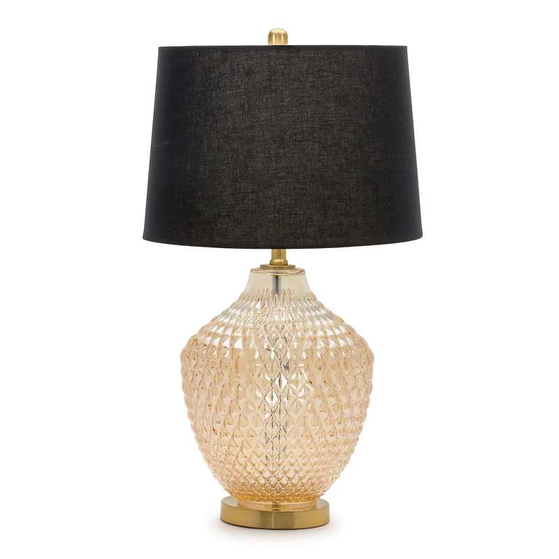 28.5" Textured Glass Lamp