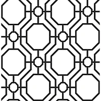 InHome Crawford Black & White Peel & Stick Wallpaper