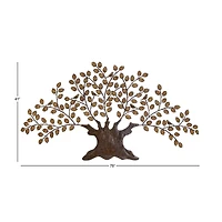 Brown Iron Traditional Wall Tree, 41" x 75" x 3"