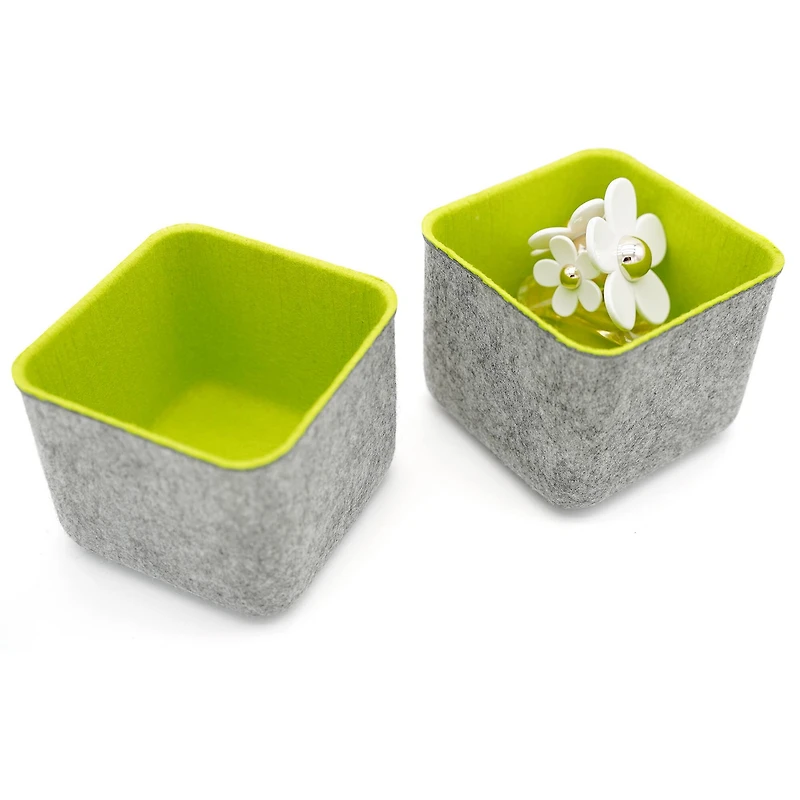 Welaxy Felt 2 Piece Storage Cubes