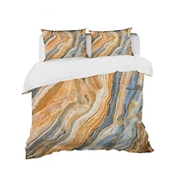 Designart 'Segment Layers of Marbled Rock' Abstract Bedding Set